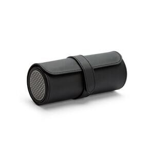 WOLF 488403 Axis Triple Watch Roll in Black & Powder Coat with Storage Capsule